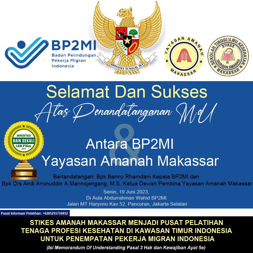 Kerjasama Antara Yayasan Amanah Makassar dan BP2MI untuk pengiriman tenaga kerja keluar negeri