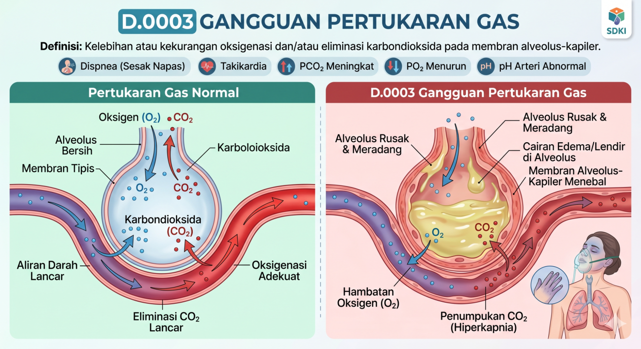 D.0003 Gangguan Pertukaran Gas